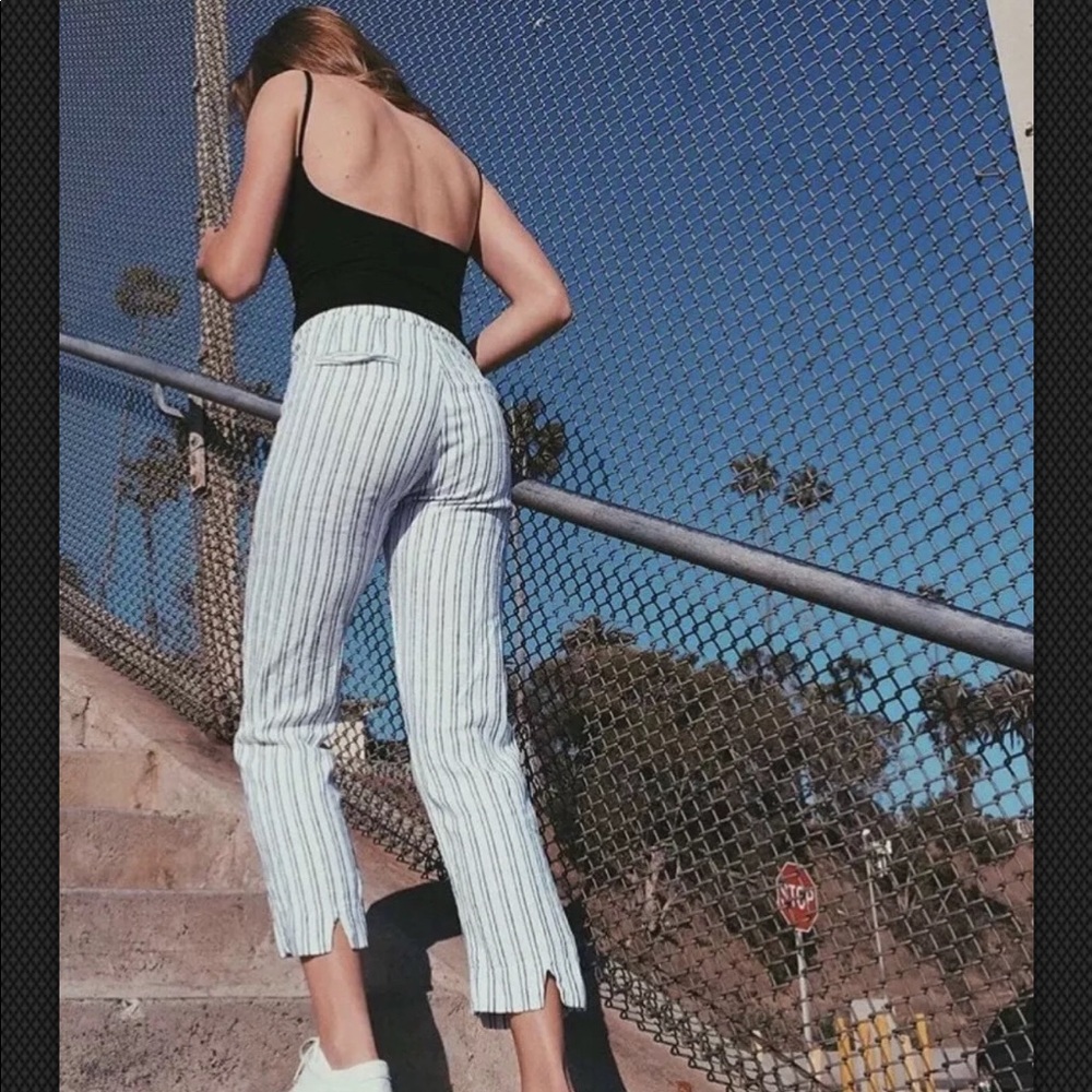 SOLD Brandy high rise striped Tilden pants